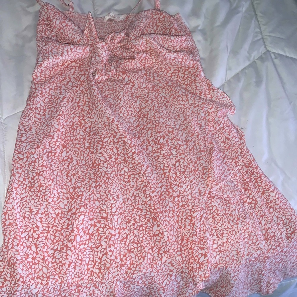 pink floral dress
